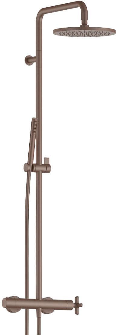 COLONNE DE DOUCHE +THERMOSTAT ICONA CLASSIC FANTINI 24CM MAT COPPER PVD vue 1