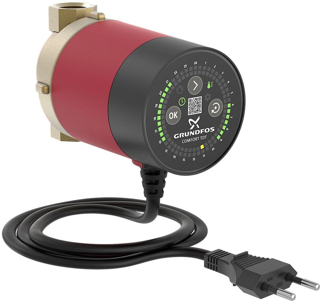 CIRCULATEUR SANITAIRE COMFORT 15-14 B TDT L80 1/2"F GRUNDFOS vue 1