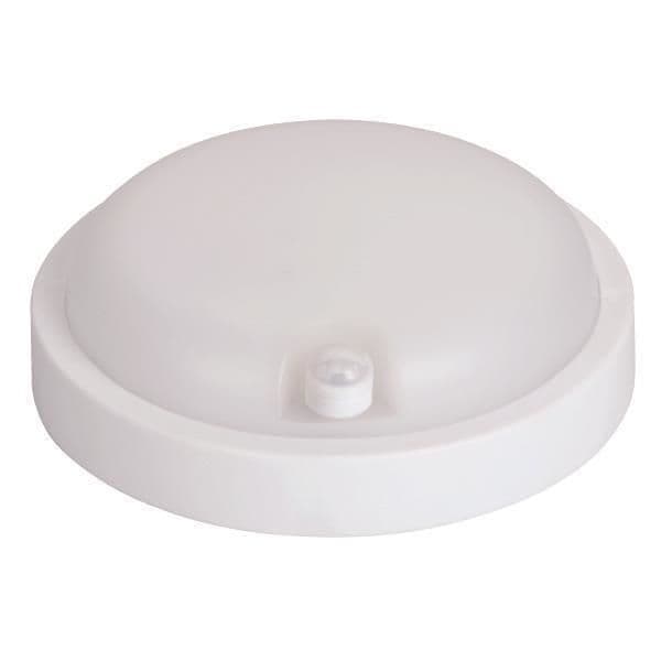 Applique Led murale avec capteur PIR rond 12W diamètre 170 x 50 4000K IP54 Blanc plus vue 1