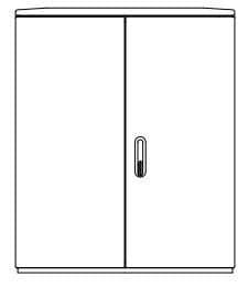 Armoire de trottoir Din2 hauteur = 1350mm profondeur = 412mm largeur = 1115mm vue 1