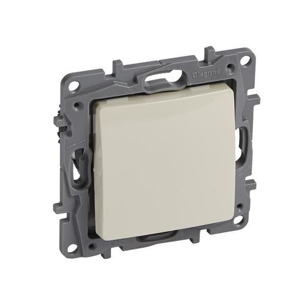 Niloé poussoir 6A 250V NO - NF Crème à griffes vue 1
