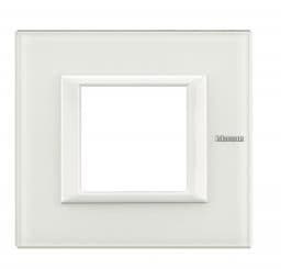 Axolute - plaque 2 modules verre Blanc vue 1