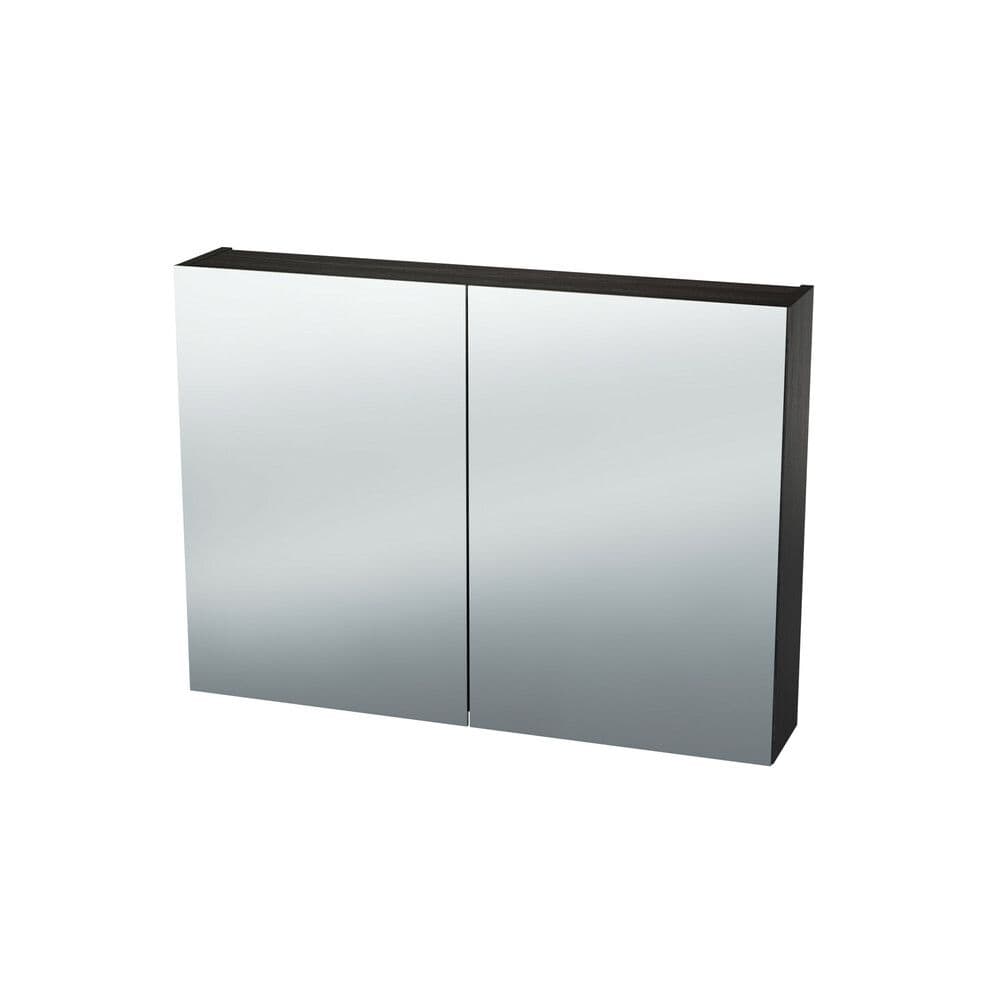 Van Marcke Nebulo Luxe armoire de toilette L800xH650xP178 2 portes-miroir double face Thermo Oak Llack vue 1