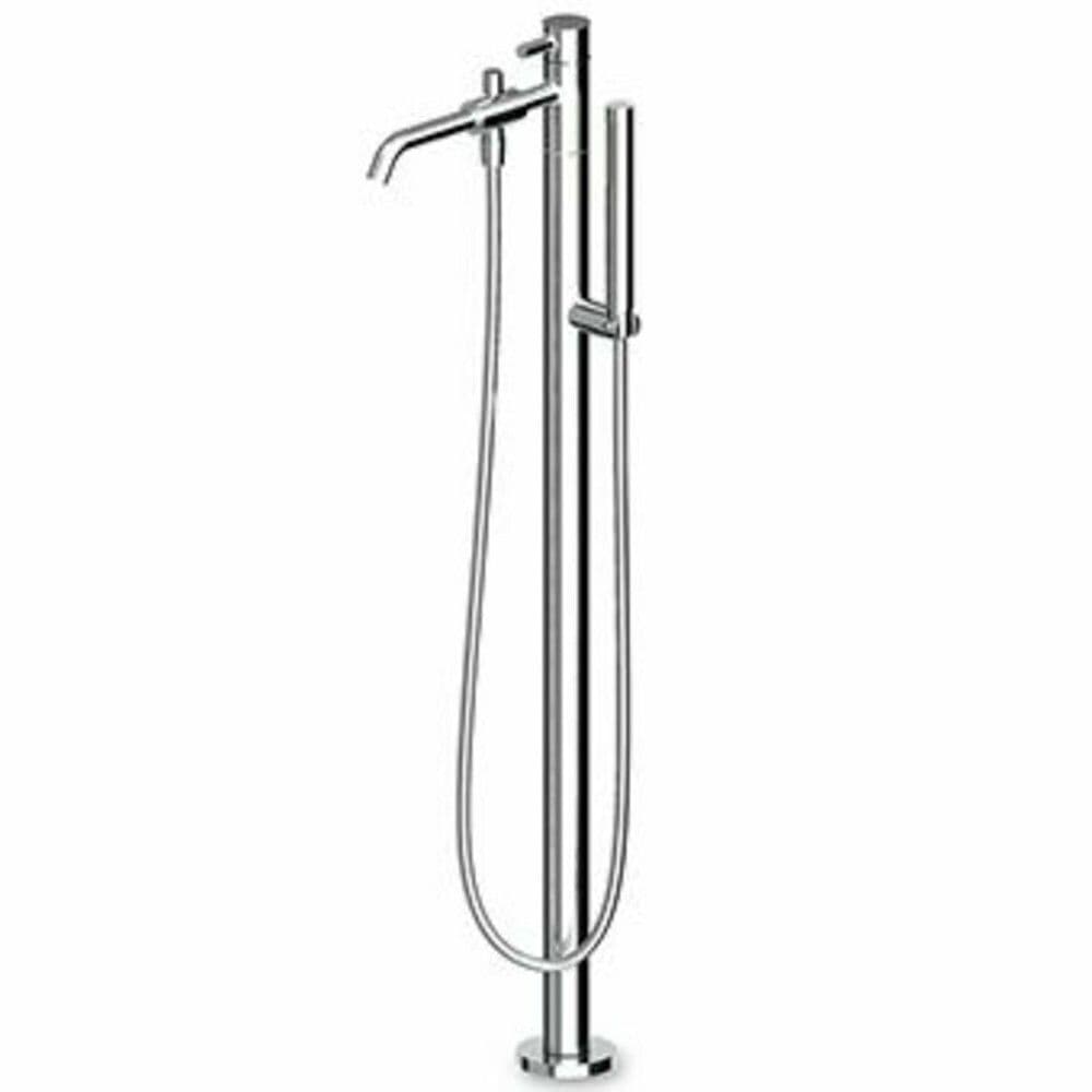 Zucchetti Pan mitigeur bain autoportant Noir mat gaufré vue 1