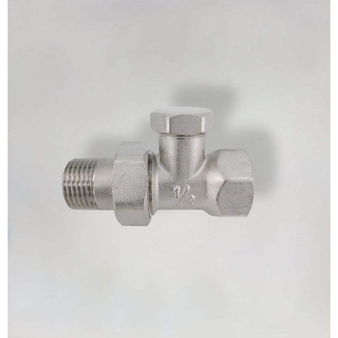 988531055 Raccord pour radiateur, nickelé, droit, 3/8", verrouillable vue 1