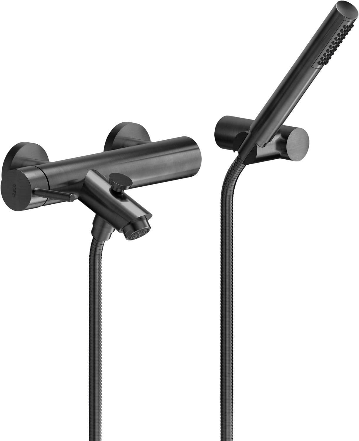 MITIGEUR BAIN LIVE NOBILI COMPLET GRAPHITE BROSSÉ vue 1