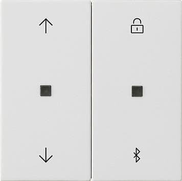 Horloge de store et programmable System 3000 BT symboles de flèche Blanc satiné - utilisation vue 1