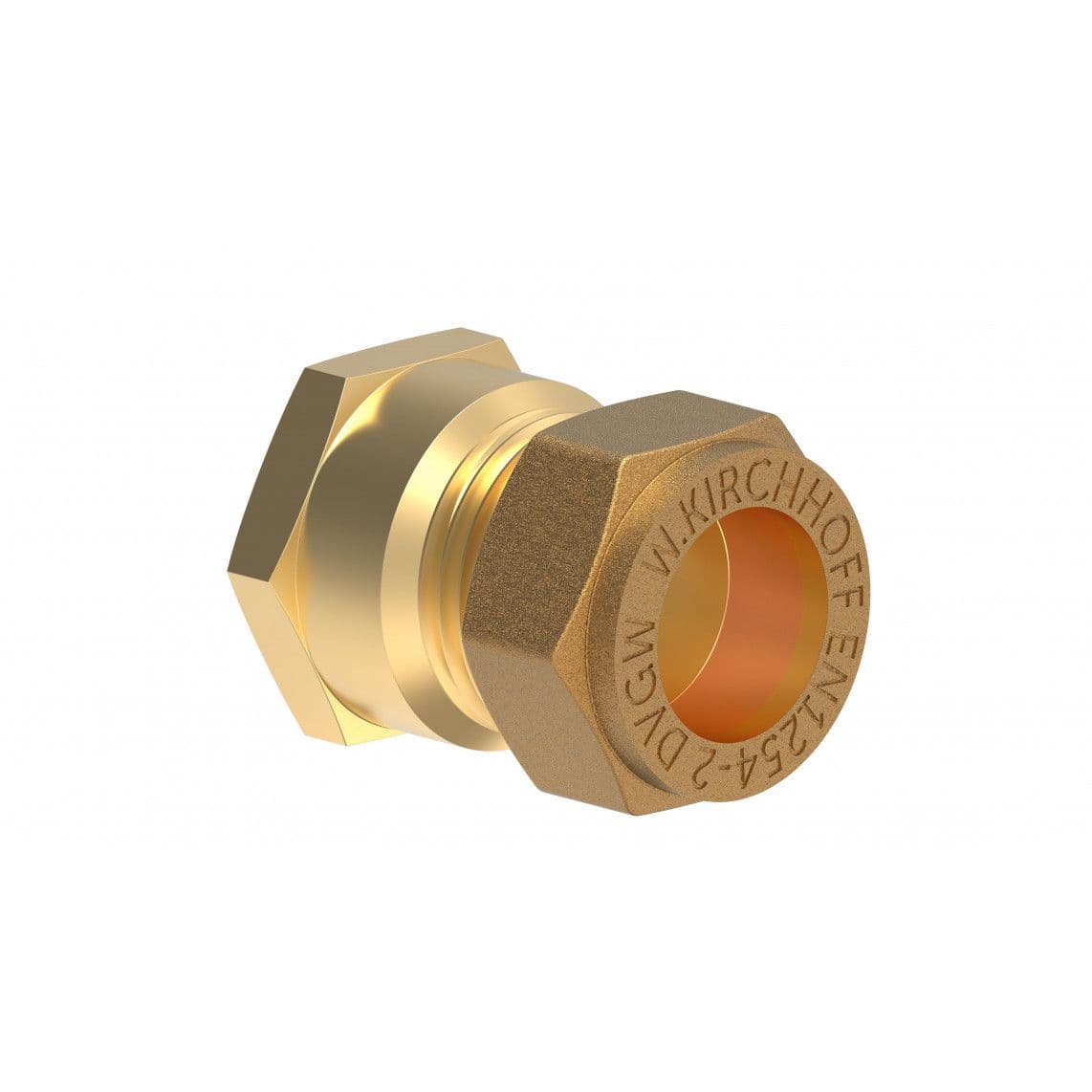989456217 LT pièce intermédiaire, vierge, 15 mm x 1/2" F, raccord à serrer pour tube en cuivre vue 1