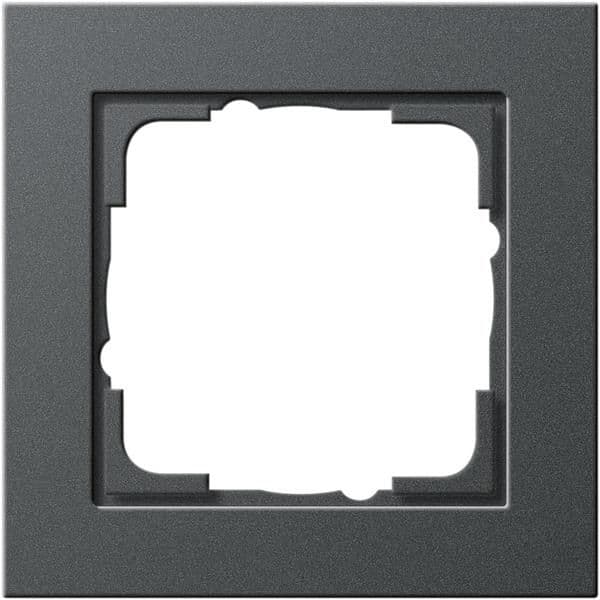 Cadre de finition Gira E2 Anthracite vue 1