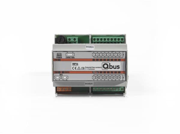 Module d'entrée Din rail (16 x externe - 0 Volt) vue 1