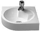 LAVABO ANGLE ARCHITEC DURAVIT +TROU ROBINET SANS TROP-PLEIN BLANC vue 1