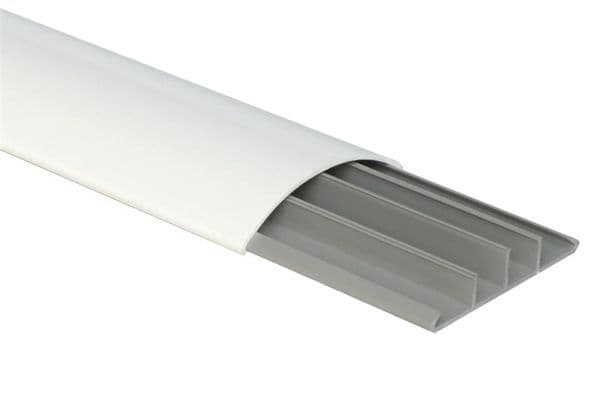 Canal de sol Blanc (2m) 75 x 16mm vue 1