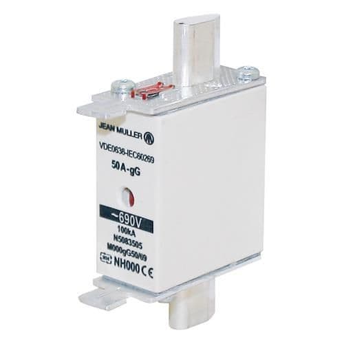 NH0 fusible gL/gG 80A 500V vue 1