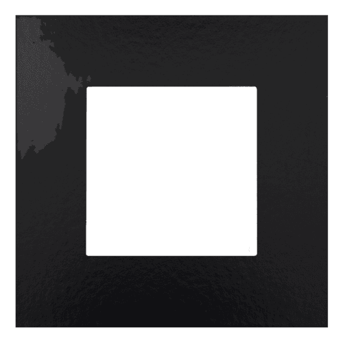 Plaque de recouvrement simple, couleur Niko Pure Bakelite® piano black vue 1