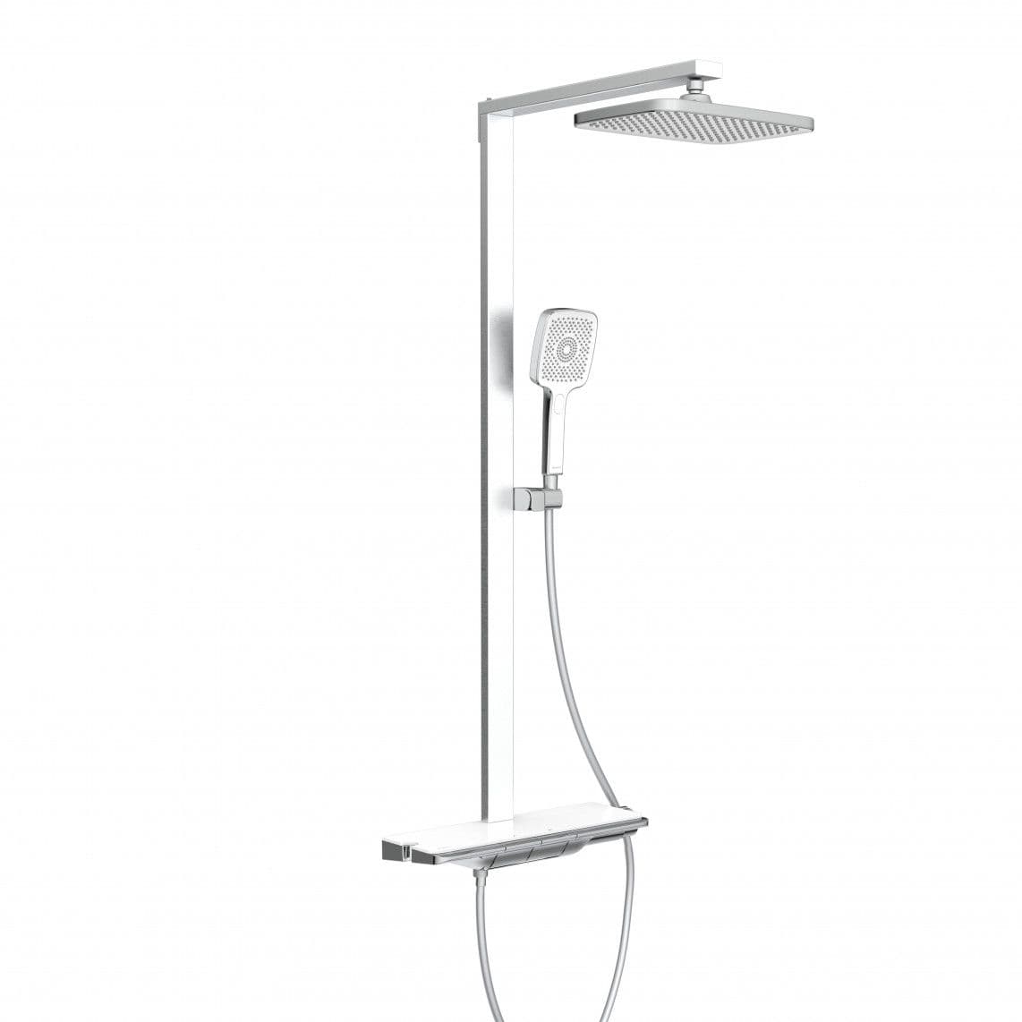 60585 HAWAII Douche de tête-Set, chromé/blanc, avec Mitigeur thermostatique vue 1