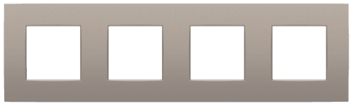 Plaque de recouvrement quadruple, entraxe de 71 mm, couleur Niko Intense bronze coated vue 1