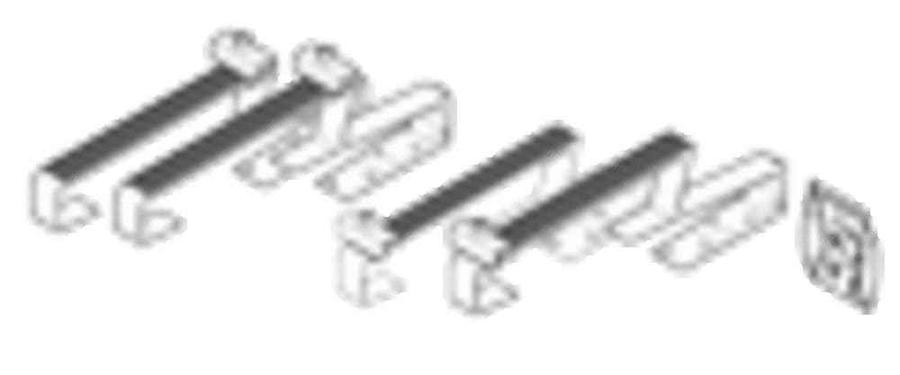 Bulex Helio Set pattes de fixation pour tuiles standard 1 panneau vue 1