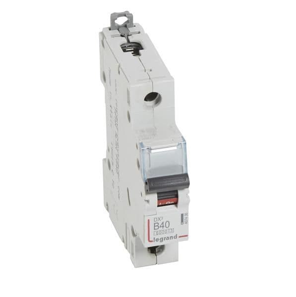 Disjoncteur DX³ 6000A / 10kA 1 pôle courbe B 40A 230 / 400V - 1 module vue 1