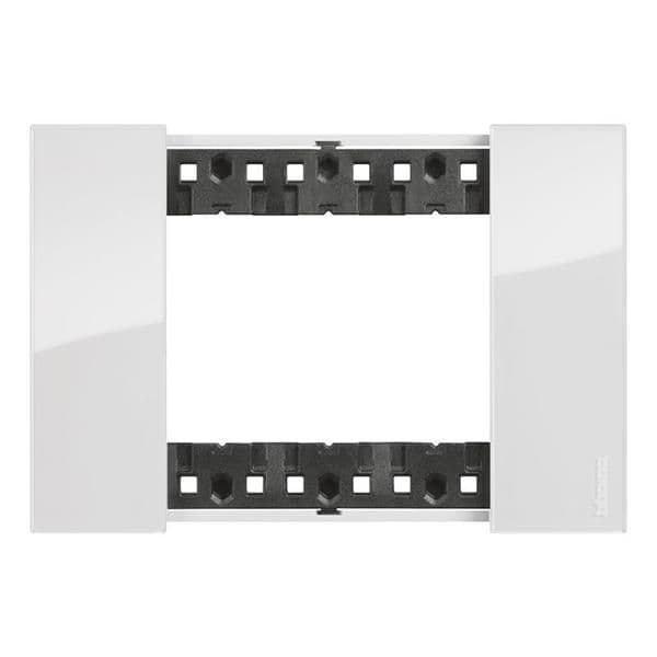 LNow plaque 3 modules Ice pour support référence K4703 vue 1
