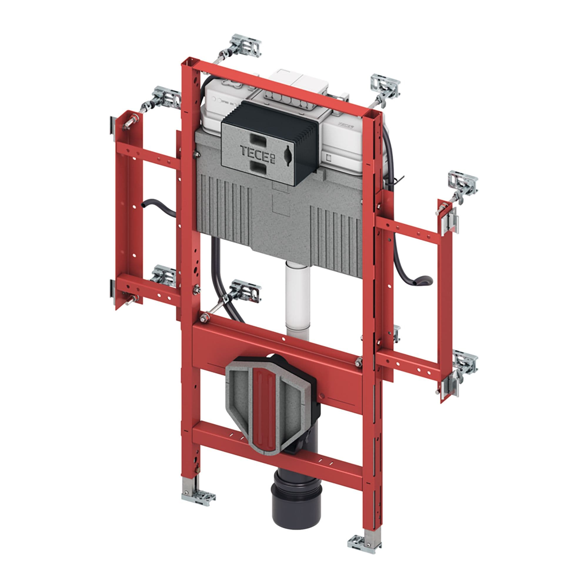 TECEPROFIL - MODULE WC GÉRONTOMODULE AVEC RÉSERVOIR UNI - FIXATION DE LA CUVETTE POUR UNE HAUTEUR D'ASSISE DE 48 CM SELON DIN 18040-1 - HAUTEUR 1120 MM vue 1