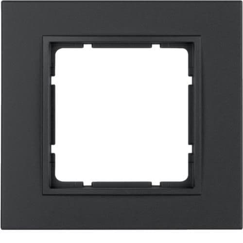 Plaque de recouvrement 1 poste Berker B.7 Anthracite, mat vue 1