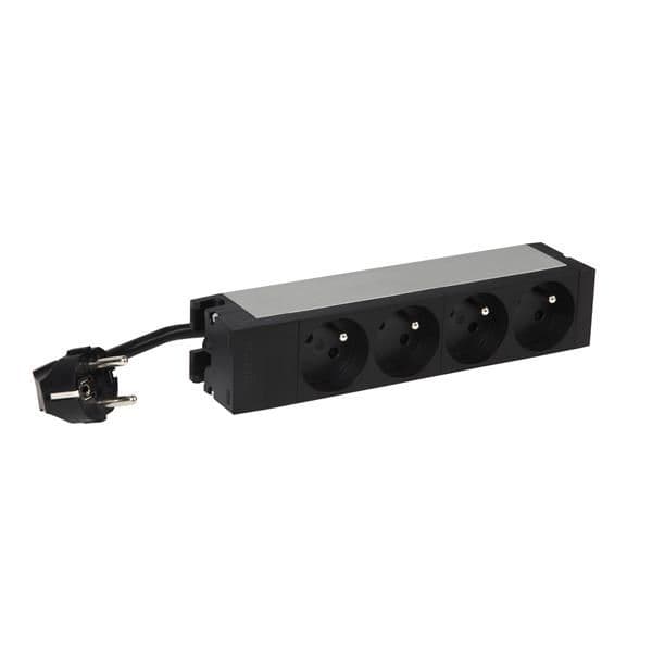 PDU 10 4 x standard belge 1m cordon et fiche vue 1