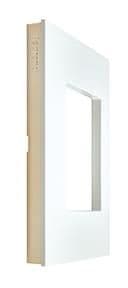 Valena plaque 1 poste Blanc Rose en Or vue 1