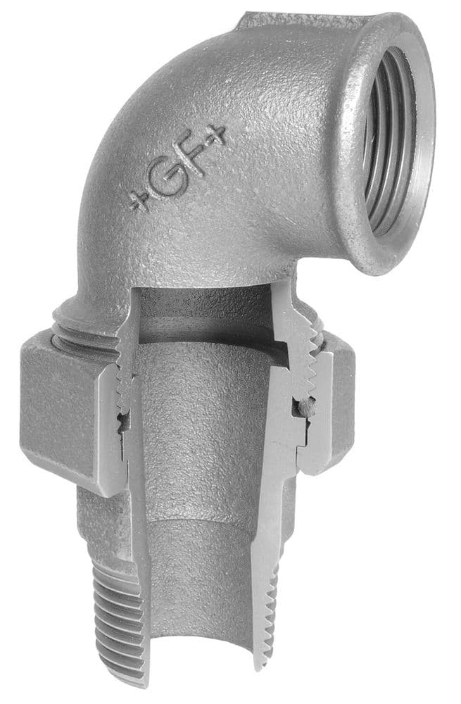 Georg Fischer noir nr.98 coude Raccord 90° MF 3/4" vue 1