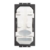 LivingLight - poussoir 1 pôle NO 10A 250V 1 module bornes automatiques sans touche vue 1
