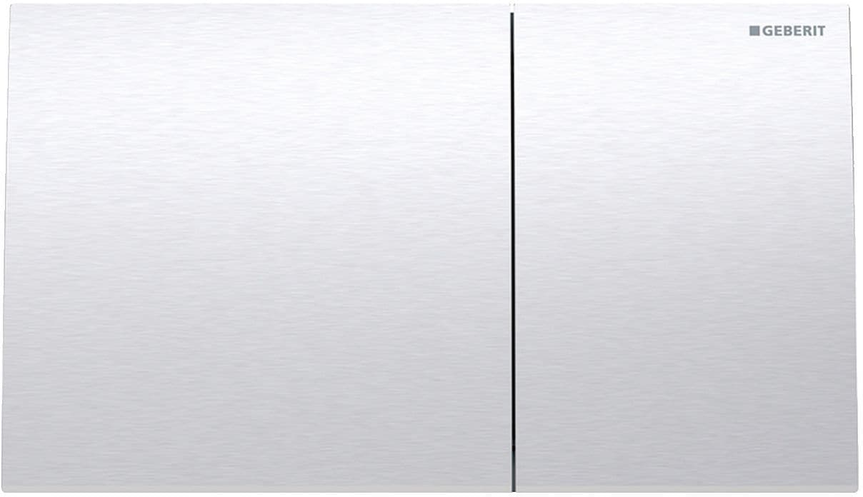 PLAQUE DE COMMANDE 2 TOUCHES SIGMA70 GEBERIT INOX vue 1