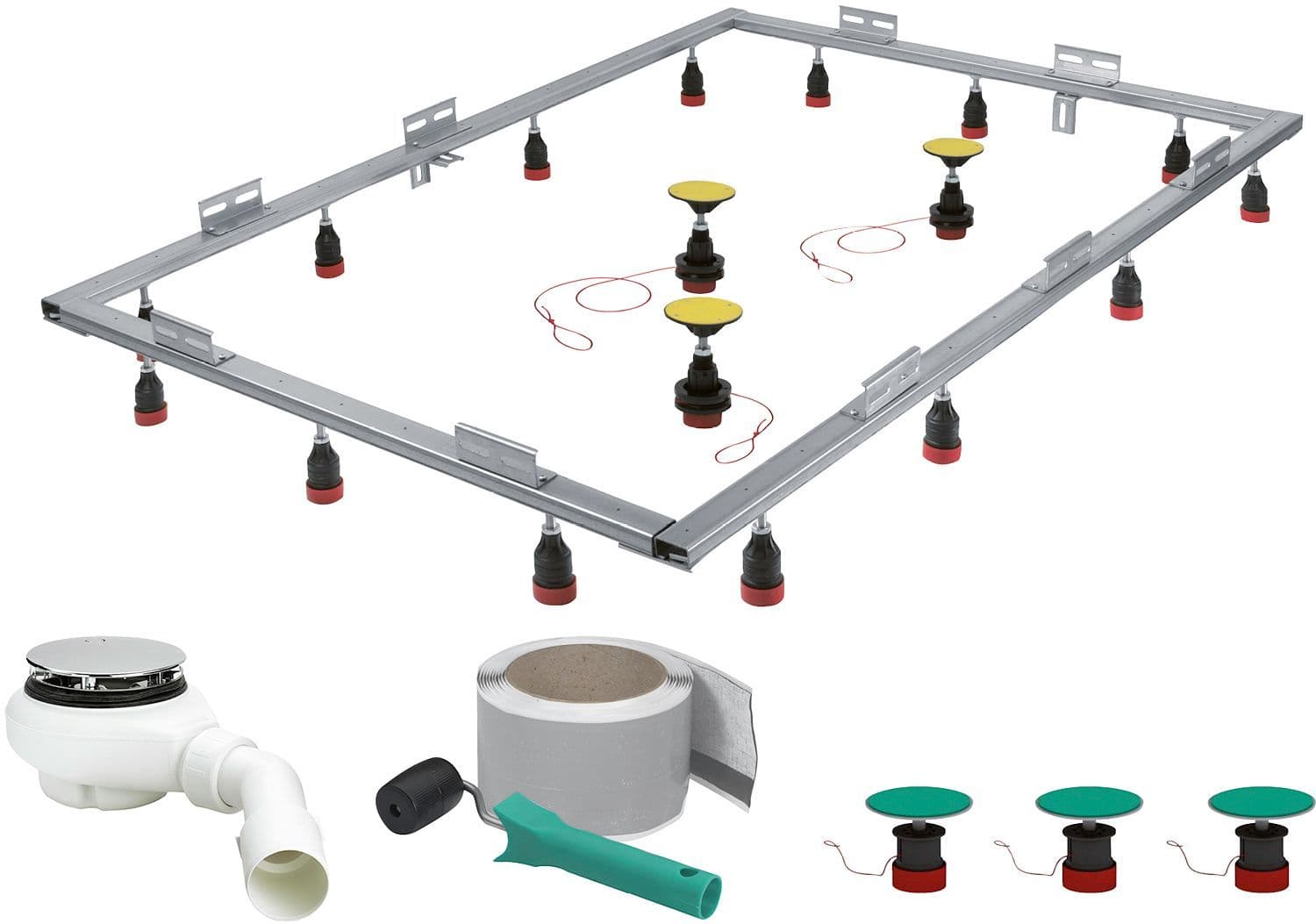 SET DE MONTAGE POUR DOUCHE MEPA MAX.120x180 9CM 51L/MIN vue 1
