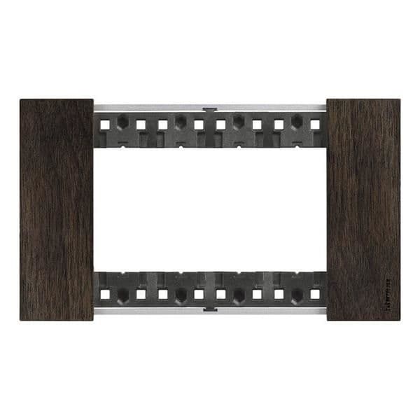 LNow plaque 4 modules Walnut pour support référence K4704 vue 1