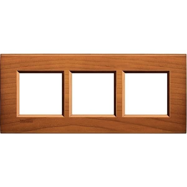 LivingLight - plaque rectangulaire 3 x 2 modules 57mm Cerisier américain vue 1