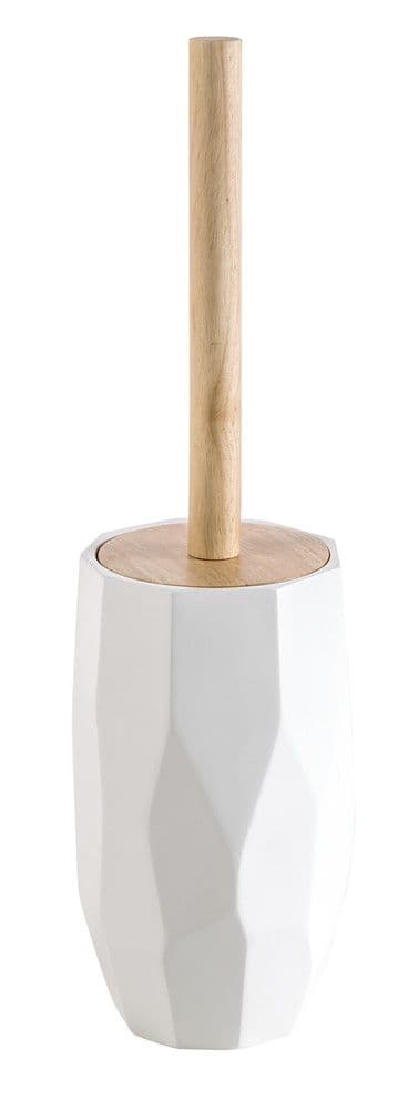 Van Marcke Collection Natural Raja porte-goupillon à poser résine/bois blanc vue 1