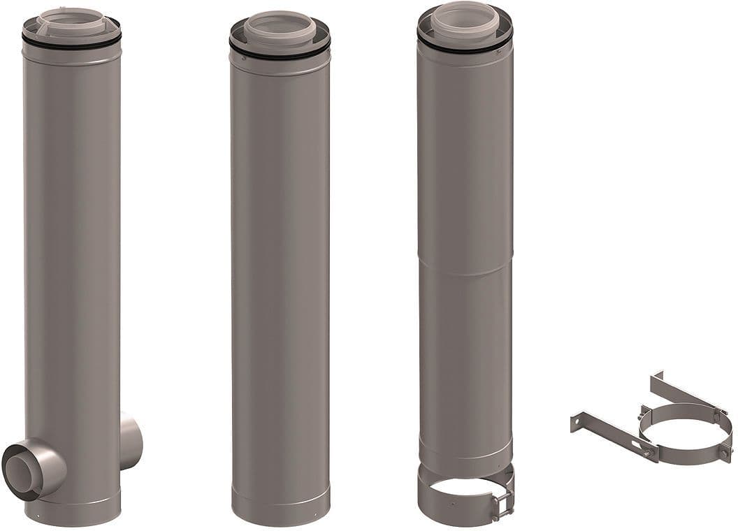 KIT ETAGE CLV PP/GALVA 2 CHAUDIERES 180° 125/200 UBBINK vue 1