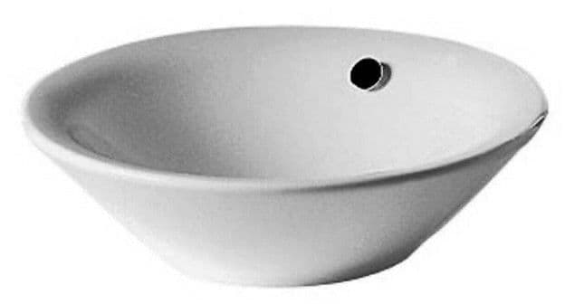 VASQUE A POSER STARCK I DURAVIT DIAMETRE 330MM SANS PLAGE ROBINET+TROP-PLEIN BLANC vue 1