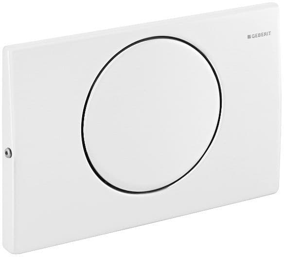 PLAQUE DE COMMANDE 1 TOUCHE DELTA10 ROND POUR DUOFIX BASIC BLANC vue 1