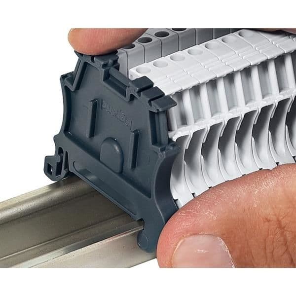 Butée blocage automatique pas 6mm pour rails din - Viking 3 vue 1