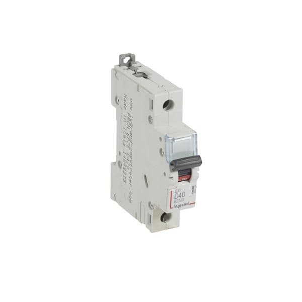 Disjoncteur DX³ 10000A / 16kA 1 pôle courbe D 40A 230 / 400V - 1 module vue 1