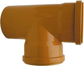T PVC EGOUT 90° 125MM ROUGE/BRUN vue 1
