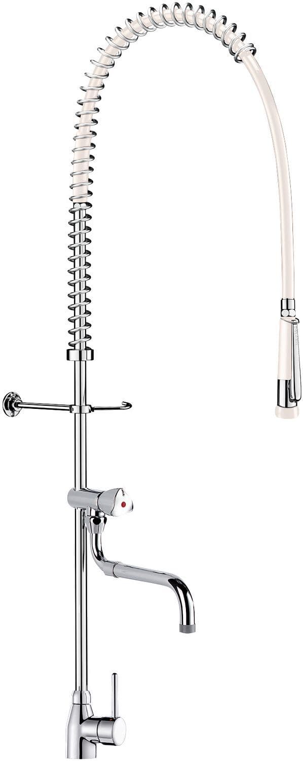 MITIGEUR PRE-LAVAGE CUISINE DELABIE CHROOM vue 1