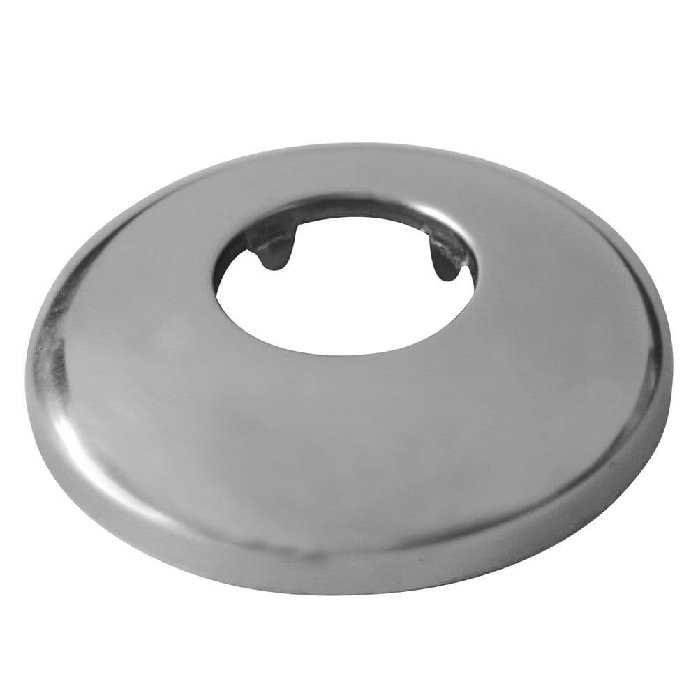 rosace 1/2" H 15 mm inox chromé vue 1