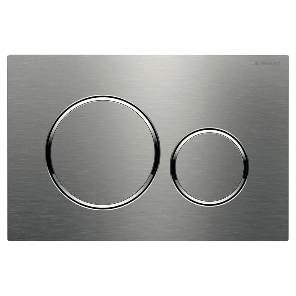 Geberit Sigma20 plaque de commande pour réservoir de chasse encastré brossé vue 1