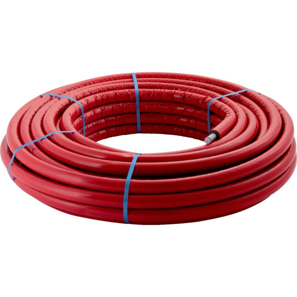 Geberit FlowFit tube multicouche isolé rouge D20 rouleau 50m vue 1