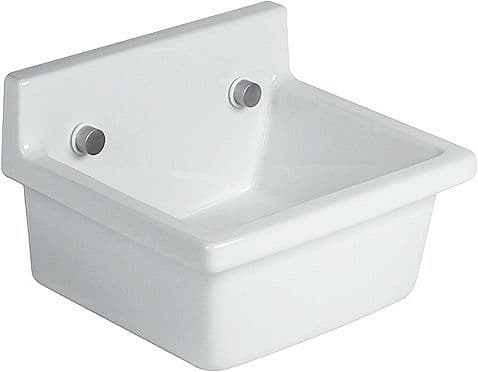 VIDOIR STARCK3 DURAVIT 480X425MM SANS TROP-PLEIN BLANC vue 1