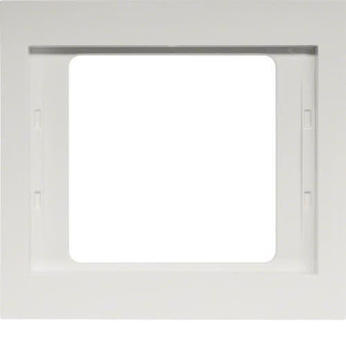 Plaque de recouvrement 1 poste Berker K.1 Blanc polaire, brillant vue 1