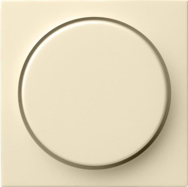 Cache avec bouton pour variateur et potentiomètre électronique Blanc crème brillant vue 1