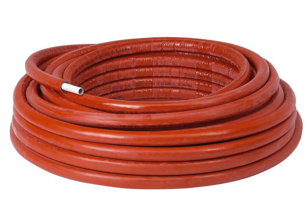 Comap Multiskin MS4 tube multicouche rouleau Pex-Alu pré-isolé rouge 6mm D16 100 vue 1