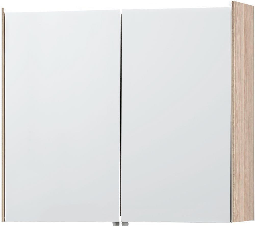 ARMOIRE DE TOILETTE MOLTO 81CM AVEC ECLAIRAGE LEDLINE CHENE NATURE vue 1
