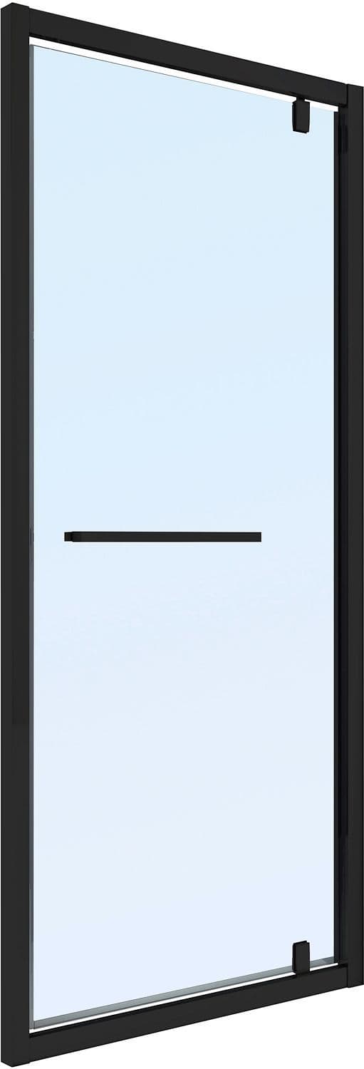 PORTE PIVOTANTE URBAN DESCO COLLECTION 76-79 H200 CLAIR-NOIR MAT vue 1